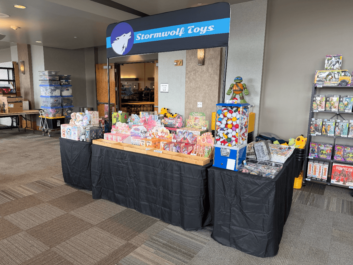 Front Of The Booth at Everett Toy Show Spring 2025